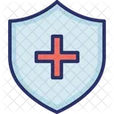 Medical Shield Medicine Shield Red Cross Shield Icon