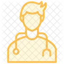 Medical Specialist Duotone Line Icon Icon