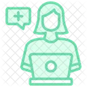 Medical Support Duotone Line Icon Icon