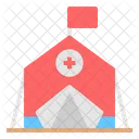 Medical Tent Red Cross Emergency Hospital Icon