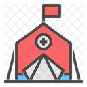 Medical Tent Red Cross Emergency Hospital Icon