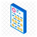Medical Questionnaire Isometric Icon