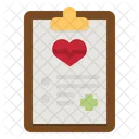 Medical Test Heart Report Medical Report Icon