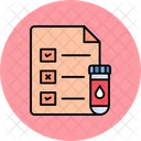 Medical Test Report  Icon