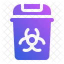 Medical Waste Bin Toxic Icône