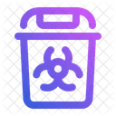 Medical Waste Bin Toxic Icône