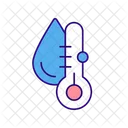 Medição da temperatura da água  Ícone