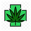 Medicicne Cannabis Plant Icon