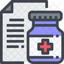 Prescripcion Medicina Frasco De Medicamento Icono