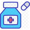 Medicina Capsula Icono De Relleno Vectorial Totalmente Editable Icono