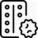 Medicina Contra Virus Pildoras Para Coronavirus Pildora Contra Virus Icono