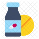 Medicine Bottle Tablet Icon