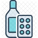 Medicine Bottle Cure Icon