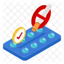 No Smoking Pills Drugs Icon