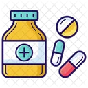 Medicine Jar Pill Bottle Drug Bottle Icon