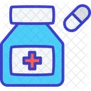 Medicine Capsul Fully Editable Vector Fill Icon Icon