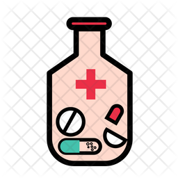 Medicine Bottle Icon Of Colored Outline Style Available In Svg Png Eps Ai Icon Fonts