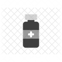 Medicine Bottle Glyph Style Medical Icon Hospital Icon