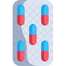 Medicine Capsule Blister Pack  Icon