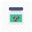 Capsule Medicine Jar Icon