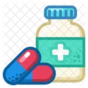 Icon Tablets Jar Of Pills Medicne Health Icon