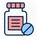 Medicine Jar Pills Icon