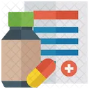 Medicine Jar Pill Bottle Prescription Drug Icon
