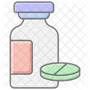 Medicine Jar Awesome Lineal Color Icon 아이콘