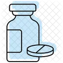Medicine Jar Color Shadow Line Icon 아이콘
