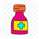 Vibrant Medicine On A Bottle Illustration Medicine On A Bottle Medicine Icon