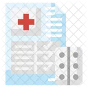 Medicine Prescription Medical Prescription Medical Document Icône