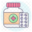 Pharmacy Closeup Round Icon