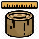 Medidas Del Tamano Del Tronco Madera Vigas De Madera Bosque Icono