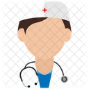 Assistente Avatar Medico Ícone