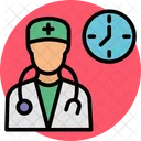 Horario Medico Consulta Horario Agendado Ícone