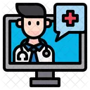 Medico On Line Check Up On Line Medico Icon