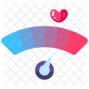 Medidor De Amor Velocidade Desempenho Ícone