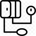 Medidor De Pressao Arterial Densitometro Cuidados De Saude E Medicos Ícone