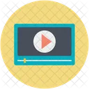 Medien Player Monitor Symbol