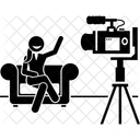 Kamera Content Ersteller Weiblich Symbol