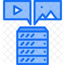 Medienserver Datenbank Video Symbol