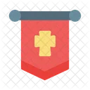 Medieval Flag Symbol Icon