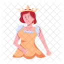 Medieval Queen Royal Queen Lady Ruler Icon