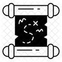 Medieval Scroll Map Scroll Map Map Icon