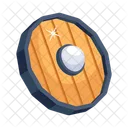 Medieval Shield Round Shield Defense Shield Icon
