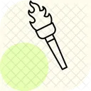 Medieval Torches Minimal Outline Icon