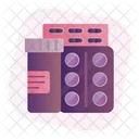Medikamente Medizin Flasche Tabletten Symbol