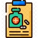Medikamentenmanagement Medikamentenbericht KI Symbol