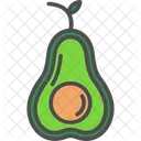 Medio Aguacate Aguacate Comida Icon