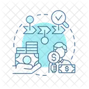 Medir processos financeiros  Ícone